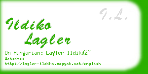 ildiko lagler business card